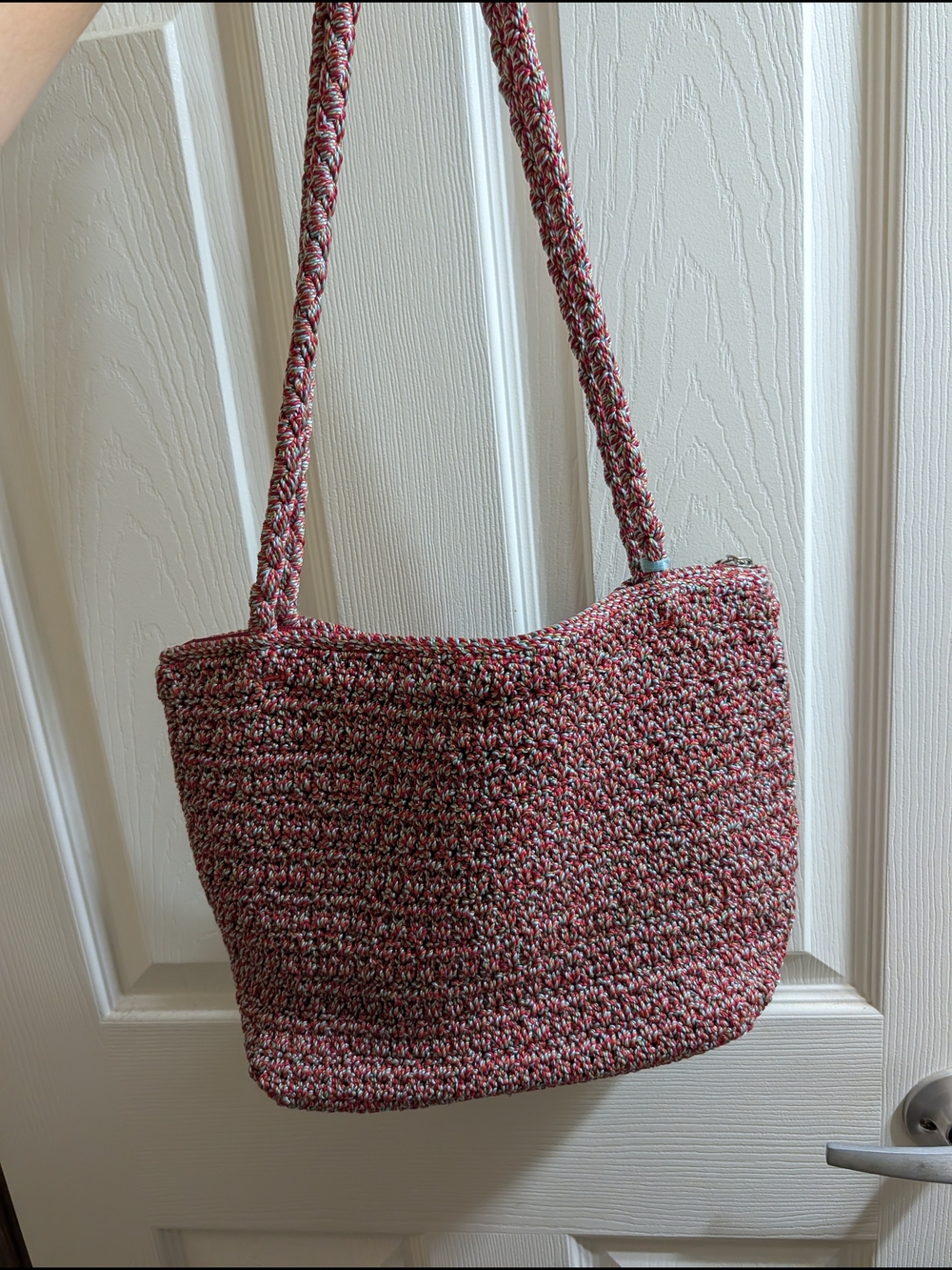 The Sak Women’s Woven Shoulder Bag – Pink Mix